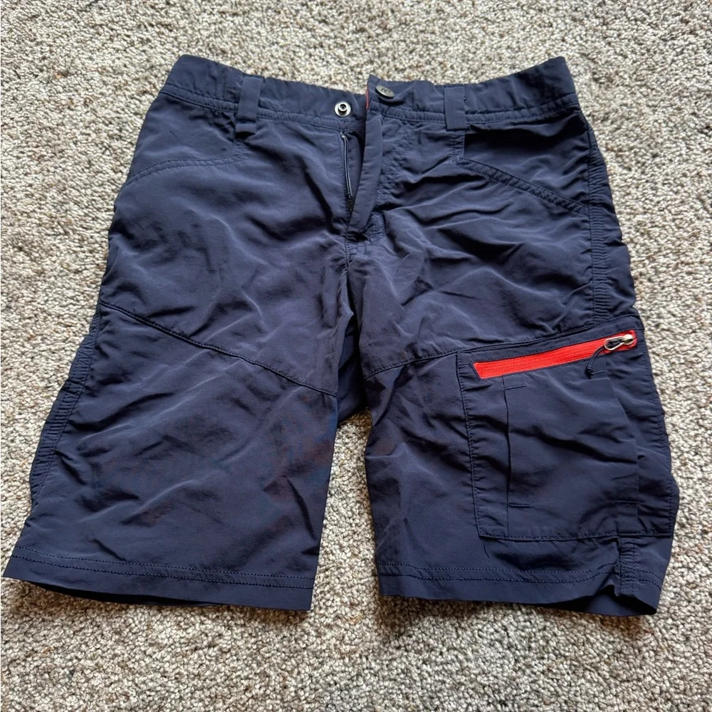 Kids Navy Blue & Red/orange Outdoor outfit